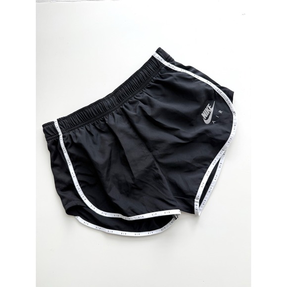 Nike Air Dry Fit Logo Shorts Womens Small Black White Activate Running Athletic - Picture 6 of 6